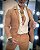 Blazer Masculino Resinado Per pochi Caqui - Imagem 2