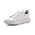 Tenis Couro Masculino Mcqueen Branco Solado Costurado Cadarço - Imagem 2