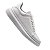 Tenis Couro Masculino Mcqueen Branco Solado Costurado Cadarço - Imagem 3