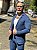Blazer Texturizado Plissado Perpochi Azul - Imagem 2