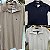 Polo Masculina Canelada Bege - Imagem 3