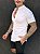 Camisa Slim Masculina Per Pochi Casual Tricoline Branca - Imagem 1
