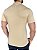 Polo Slim Fit Detalhe Ziper Bege - Imagem 4