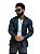Blazer Slim Fit Sport Fino Casual Resinado Azul Marinho - Imagem 3