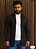 Cardigan Masculino Slim Zip Off Preto - Imagem 1