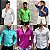 Camisa Slim Fit Longa Acetinada Cinza Claro - Imagem 3