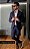Blazer Masculino Casual Slim Fit Poliamida Marinho - Imagem 2