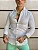 Camisa Masculina Linho Gola Italiana Per Pochi Branca - Imagem 1