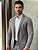 Blazer Masculino Casual Slim Fit Poliamida Cinza - Imagem 3