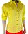 Camisa social feminina personalizada amarela - Imagem 2