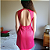 Vestido curto decotado pink - Imagem 3