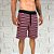 Bermuda Masculina Moletom Listrada Bordô Detalhe Grafite - Imagem 3
