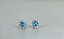 BRINCOS DIAMANTES E APATITAS EM OURO BRANCO 18K - Imagem 6