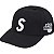 SUPREME - Boné WORLD FAMOUS S LOGO 6-PANEL Black - Imagem 1