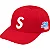 SUPREME - Boné " WORLD FAMOUS S LOGO 6-PANEL Red " - Imagem 1