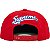 SUPREME - Boné " WORLD FAMOUS S LOGO 6-PANEL Red " - Imagem 3