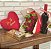 Combo G : Buquê com 12 rosas nacionais + bombom Ferrero Rocher + pelúcia coração + vinho nacional - Imagem 3