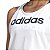 Regata Adidas Logo Linear Branco Feminino - Imagem 3