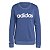 Blusão Adidas Logo Linear Azul Feminino - Imagem 1