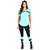 Camiseta Colcci New Comfort Fit Azul Claro Feminino - Imagem 1