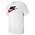 Camiseta Nike Nsw Icon Futura Branco Masculino - Imagem 1
