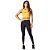 Conjunto Colcci Top/Calça Slim Preto/Amarelo Feminino - Imagem 1