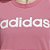Camiseta Adidas Logo Linear Rosa Feminino - Imagem 3