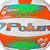 Bola De Volei Poker Training Color Fun Laranja e Verde - Imagem 2