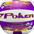 Bola De Volei Poker Training Color Fun Roxo e Amarelo - Imagem 2