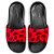Chinelo Nike Victori Slide Preto e Vermelho Masculino - Imagem 2