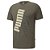 Camiseta Puma Power Logo Sport Verde Escuro Masculino - Imagem 1