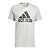 Camiseta Adidas Logo Brush GT Cinza Claro Masculino - Imagem 1