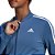 Agasalho Adidas Essentials 3 Stripes Feminino Azul e Preto - Imagem 3