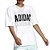 Camiseta Adidas Oversize Essentials Repeat Feminino Branco - Imagem 1