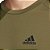 Camiseta Adidas D2M Plain Aeroready Verde Militar Masculino - Imagem 3