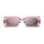 Óculos De Sol Solar Havaianas Sampa Rosa Glitter Espelhada - Imagem 3