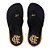 Chinelo Kenner Flamengo Rakka Masculino Preto e Dourado - Imagem 3