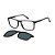 Óculos de Sol Tommy Hilfiger Clip On 2281C Preto Lente Azul - Imagem 1