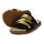 Chinelo Kenner Hyper Z Black Panther Masculino Dourado - Imagem 1