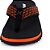 Chinelo Kenner Kivah Baw DCR-01 Masculino Preto e Laranja - Imagem 5