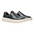 Tênis Casual Oficina Slip On Couro Preto Masculino - Imagem 5
