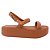 Chinelo Melissa Wave Platf Marrom Feminimo - Imagem 1