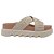 Chinelo Melissa Cross M-Lover Feminino Bege Borracha - Imagem 1