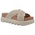 Chinelo Melissa Cross M-Lover Feminino Bege Borracha - Imagem 4
