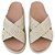 Chinelo Melissa Cross M-Lover Feminino Bege Borracha - Imagem 3
