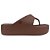 Chinelo Melissa Free Plataforma Marrom Escuro Feminino - Imagem 1
