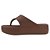 Chinelo Melissa Free Plataforma Marrom Escuro Feminino - Imagem 4