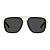 Óculos de Sol Boss 1235S Preto e Dourado Unissex - Imagem 2