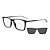 Óculos de Sol Boss 1151/CS Clip-on Preto e Cinza Masculino - Imagem 1