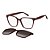 Óculos de Sol Tommy Hilfiger 2399 Clip-on Burgundy Feminino - Imagem 1